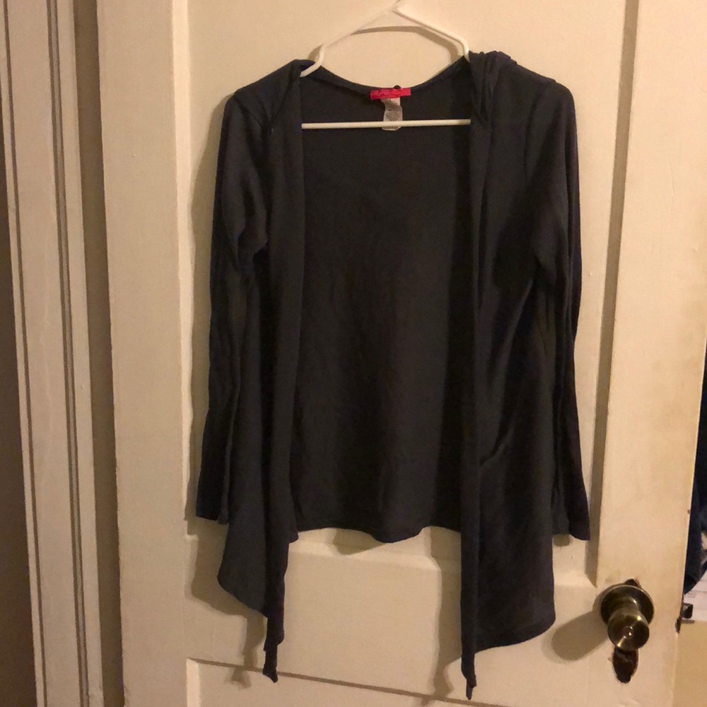 Gray cardigan